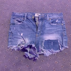kids denim shorts